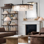Round Metal Crystal Chandelier Ha084687