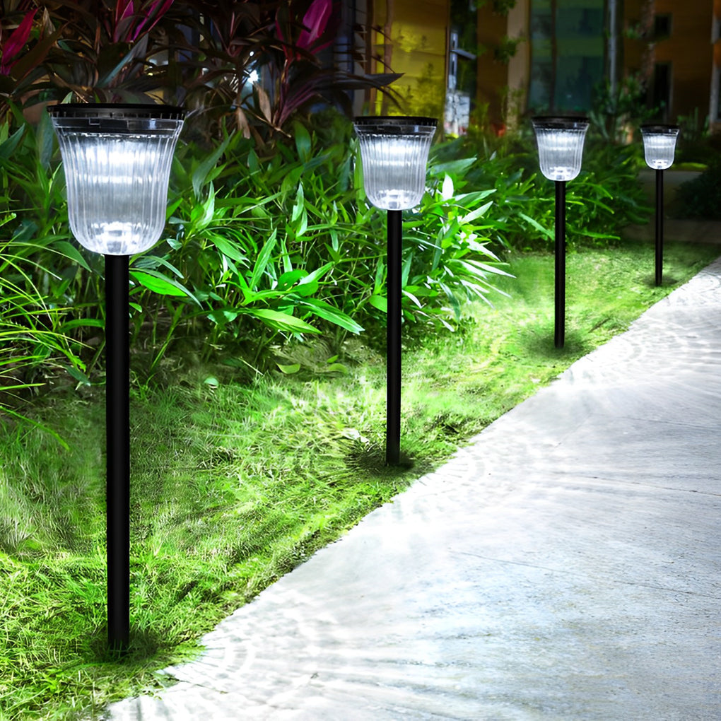 Solar-Powered Motion Sensor Lawn Lights, Set of Two – Modern Landscape Lighting