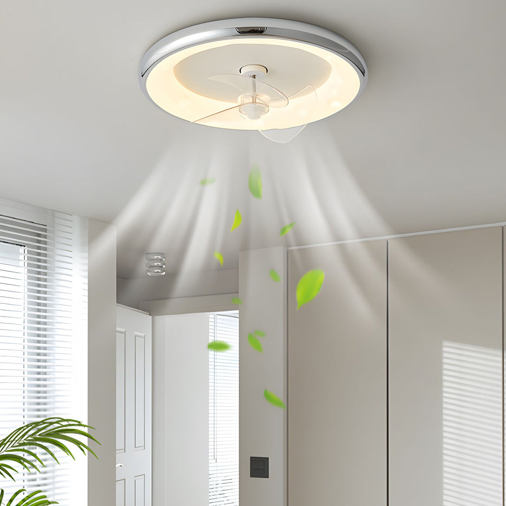 Remote Controlled Modern 4 Speed Led Ceiling Fan Lamp 3 Blades