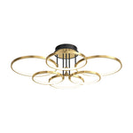 Rings Modern Ceiling Lights With Leather Ha098316