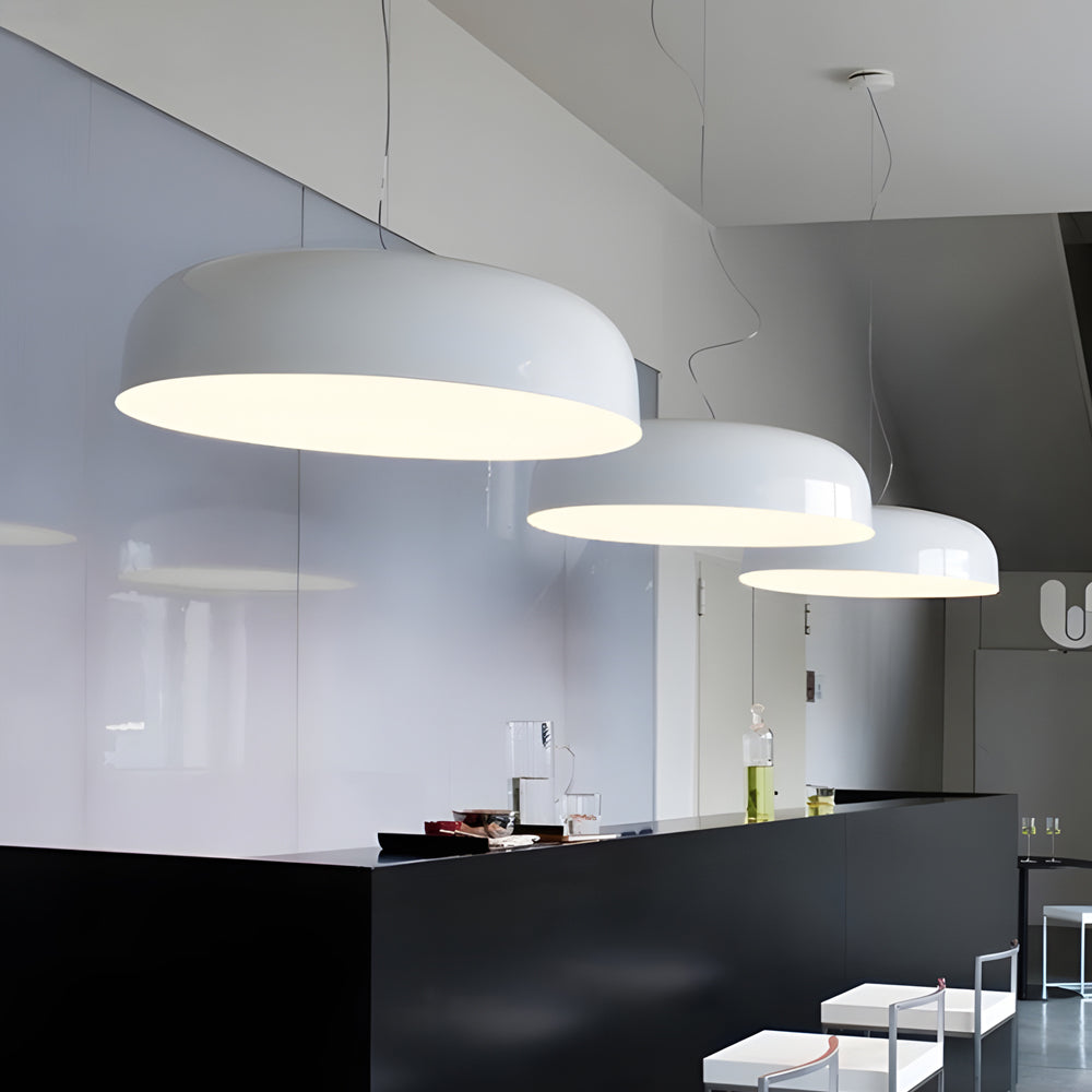 Smithfield Pendant Light Modern Aluminum Hanging Fixture In Black White