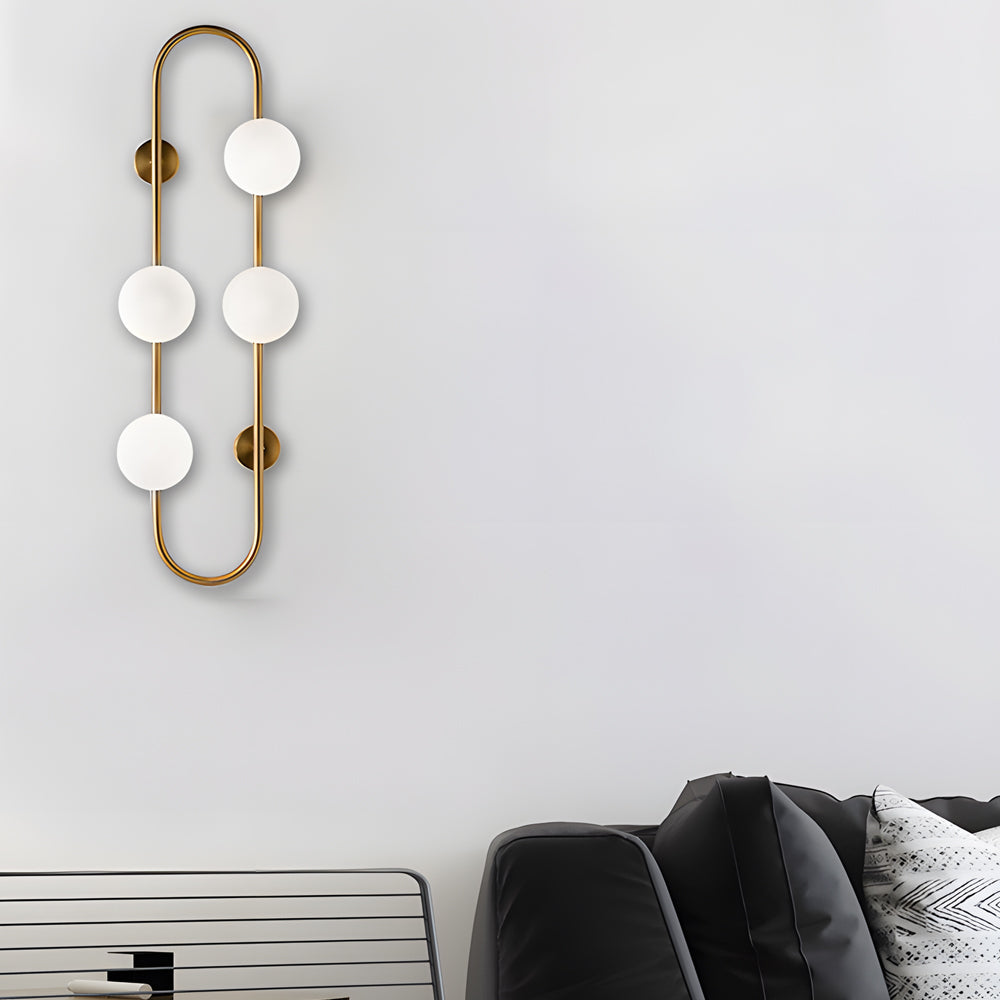 Creative 4 Glass Ball Bubbles Led Post Modern Decorative Wall Sconces Lighting