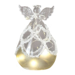Lumière Céleste Glass Angel LED Table Lamp – Ethereal Night Light for Modern Interiors