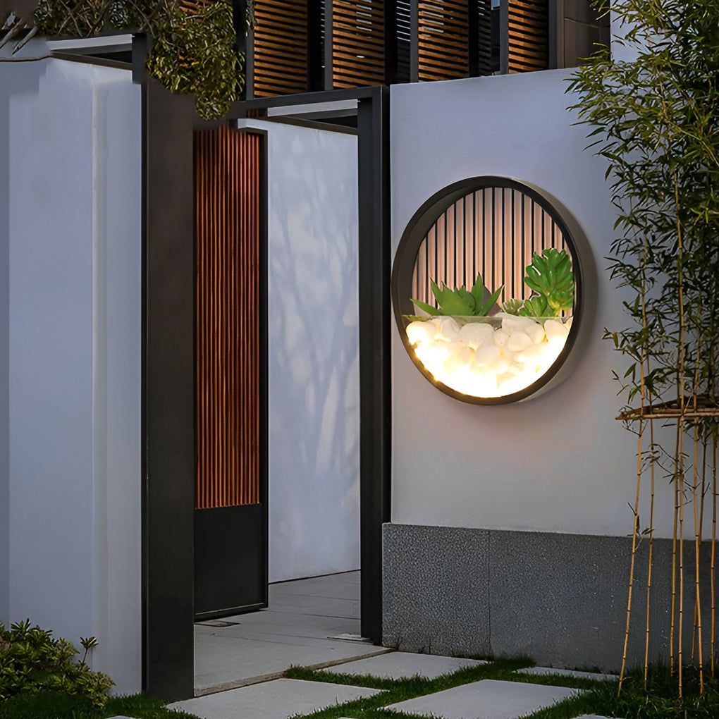 Round Simulation Landscape Outdoor Wall Lamp