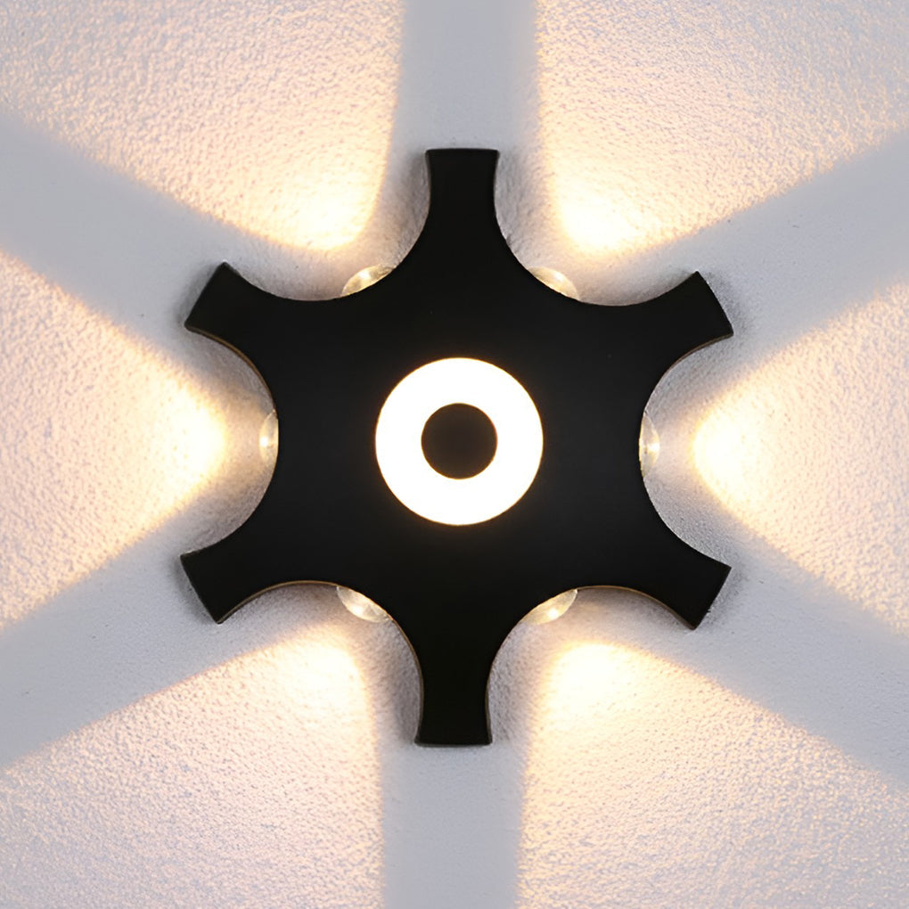 Flower Shaped Led Waterproof Nordic Wall Sconces