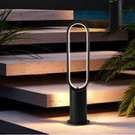 Modern Linear Solar Pathway Lights in Black Aluminum, IP65 Waterproof