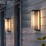 Rectangular Waterproof Modern Outdoor Solar Wall Sconce