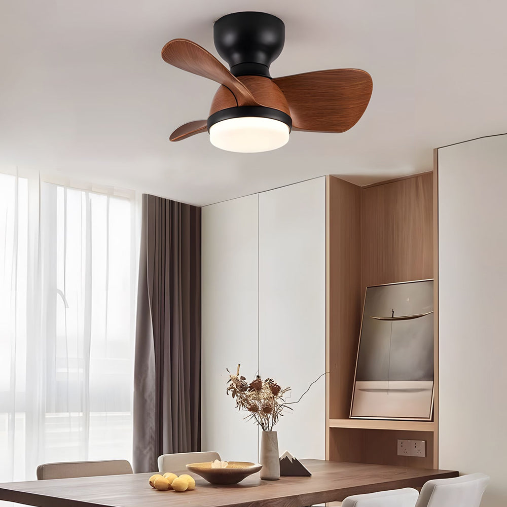 22 31 3 Blades Cute Space Saving Ceiling Fan Light With 6 Speed Remote Control