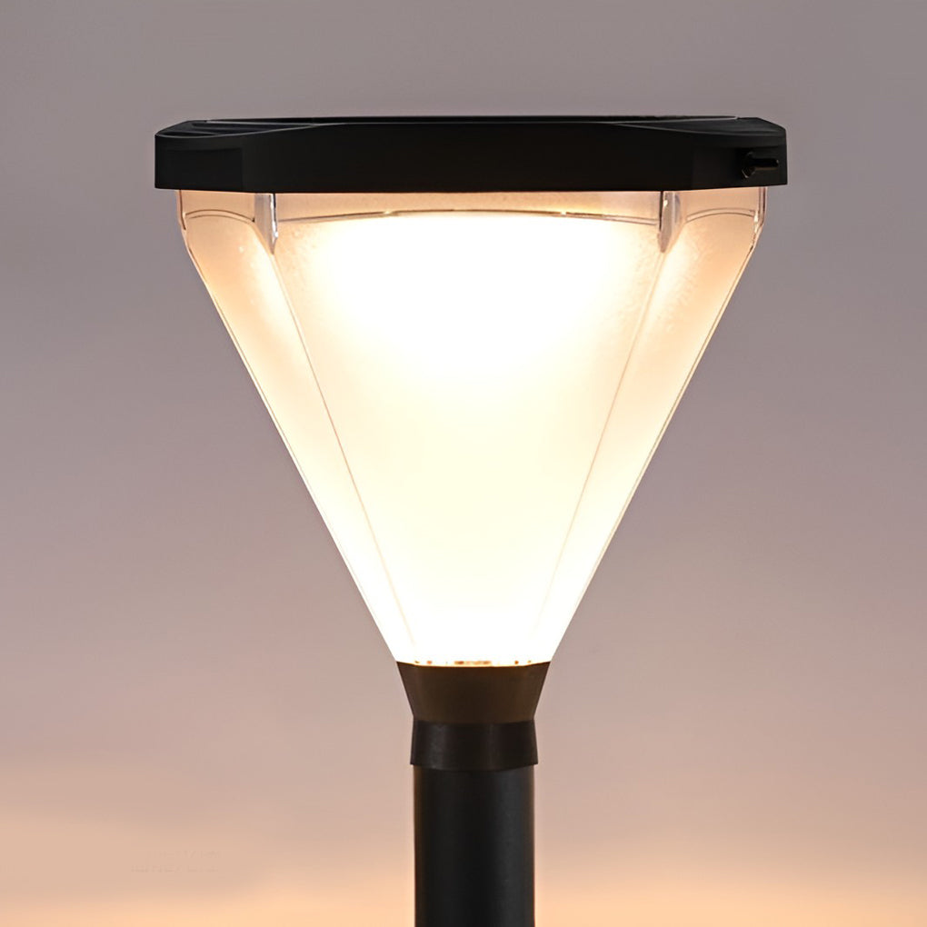 Geometric Waterproof Led Black Pathway Post Lights Li002037