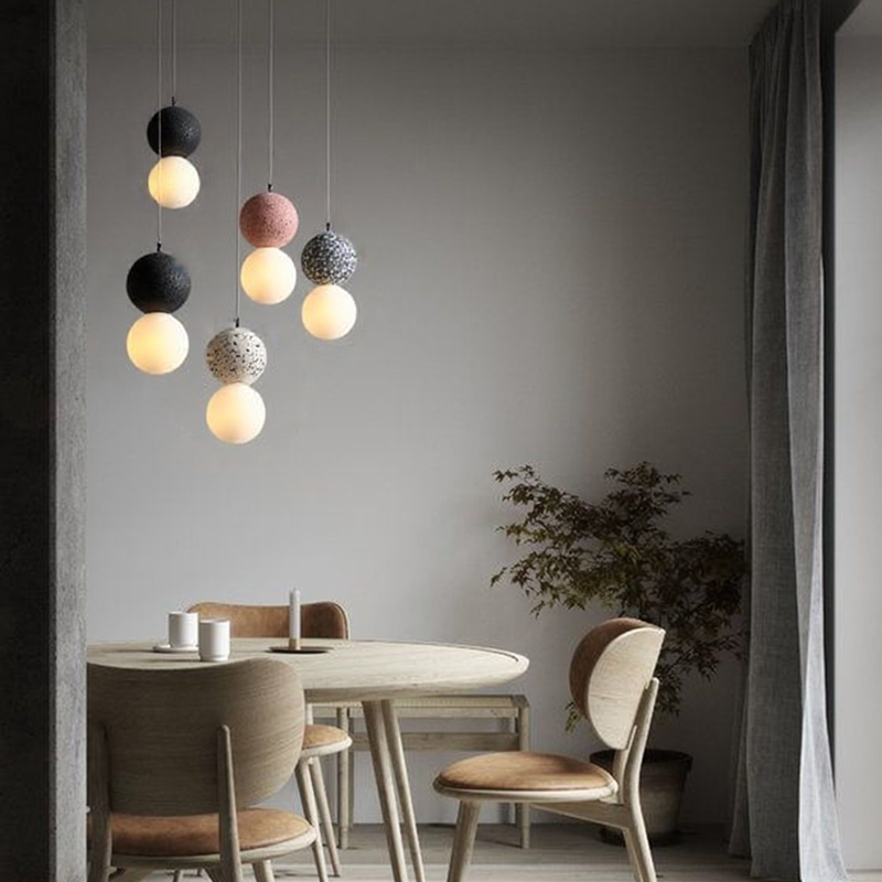 Nordic Modern Simple Terrazzo Chandelier