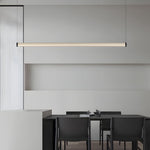 1 Light Glass Linear Led Island Pendant Light