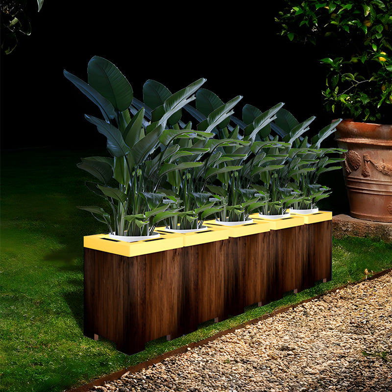 Square Waterproof Illuminated Planters Solar Light Li002652