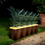 Square Waterproof Illuminated Planters Solar Light Li002652