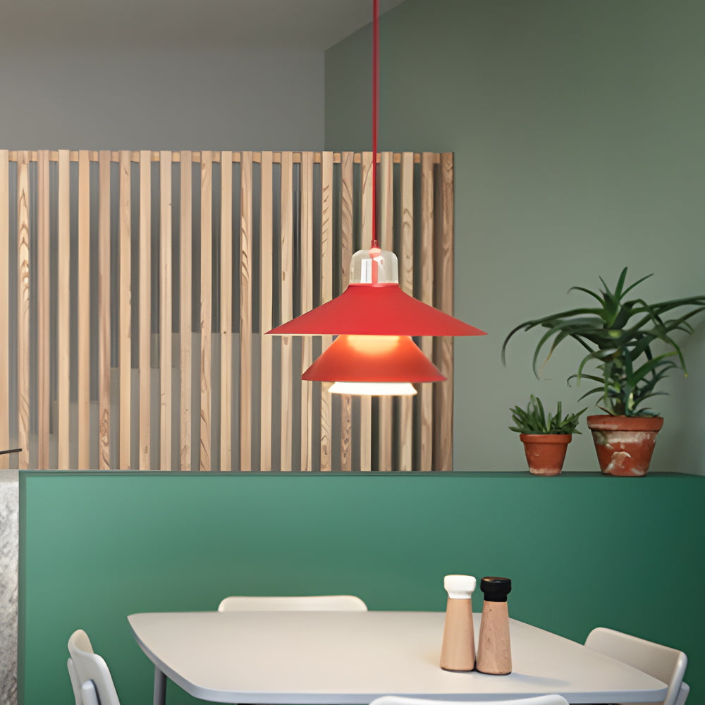 Simple Personality Iron Glass Led Minimalist Nordic Pendant Lights Chandelier