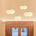 Small Round Drum Crystal Led 3 Step Dimming Luxury Modern Pendant Lights