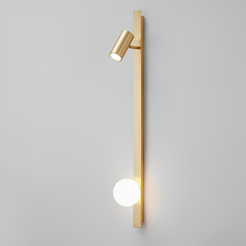 Long Strip Wall Lamp With Adjustable Spotlight Ha083346