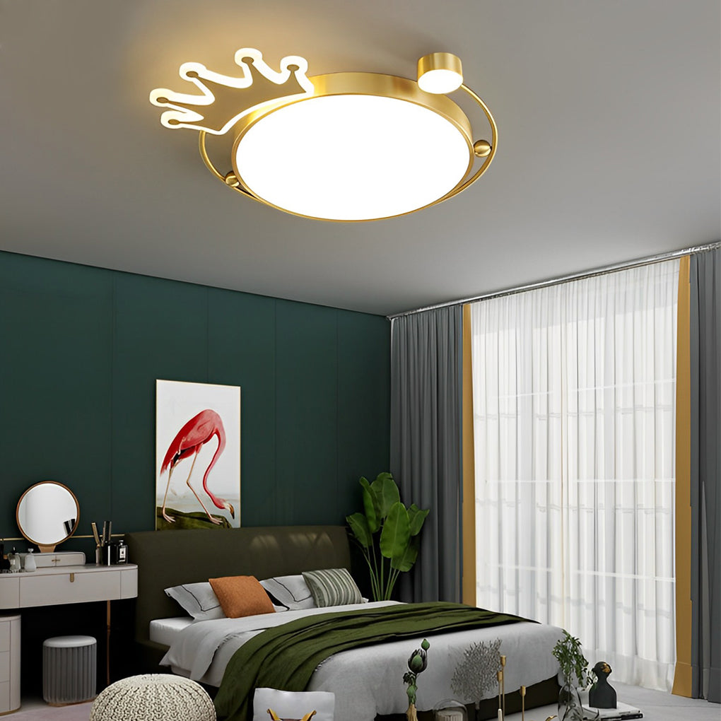 Round Cartoon Crowns Ceiling Light Ha091436