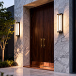 Linear Outdoor Wall Light in Stainless Steel, Modern Minimalist Waterproof Sconce