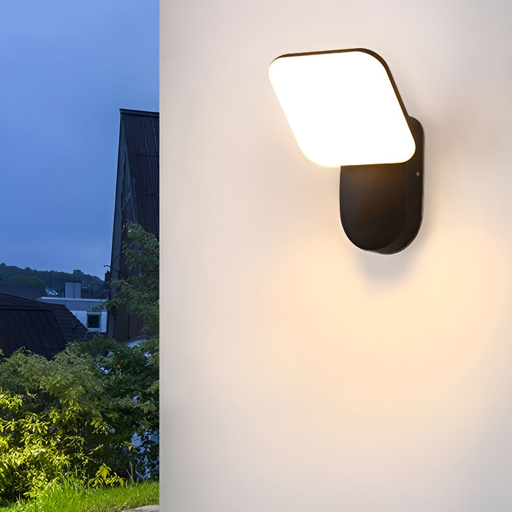 Square Led 12W Waterproof Modern Outdoor Wall Lamp