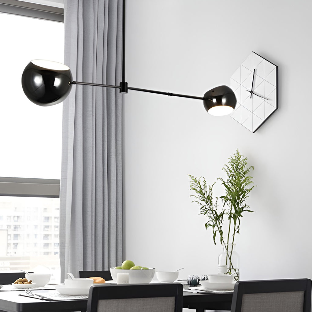 Geometric Linear Electroplating Chandelier Hanging Ceiling Lights