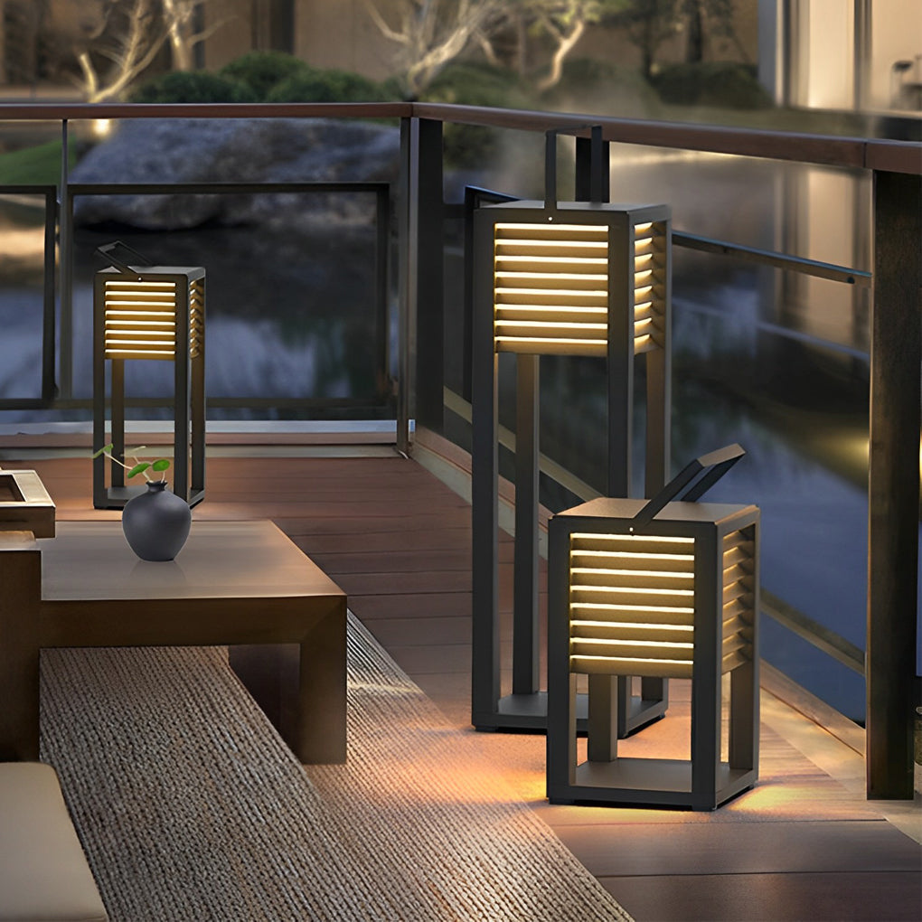 Square Portable Lawn Lamp Ha077704