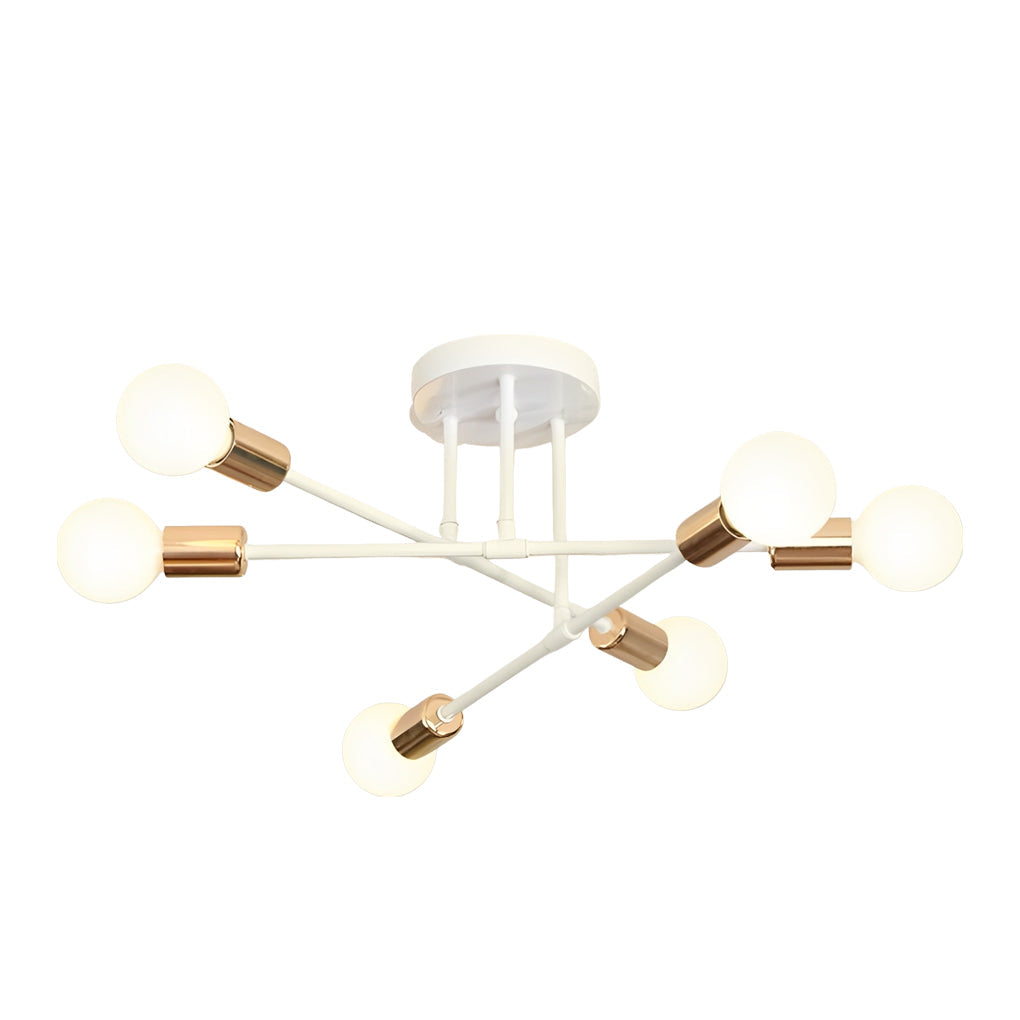 Elegant 6 Light Flush Mount Light E26 E27 22 Dia