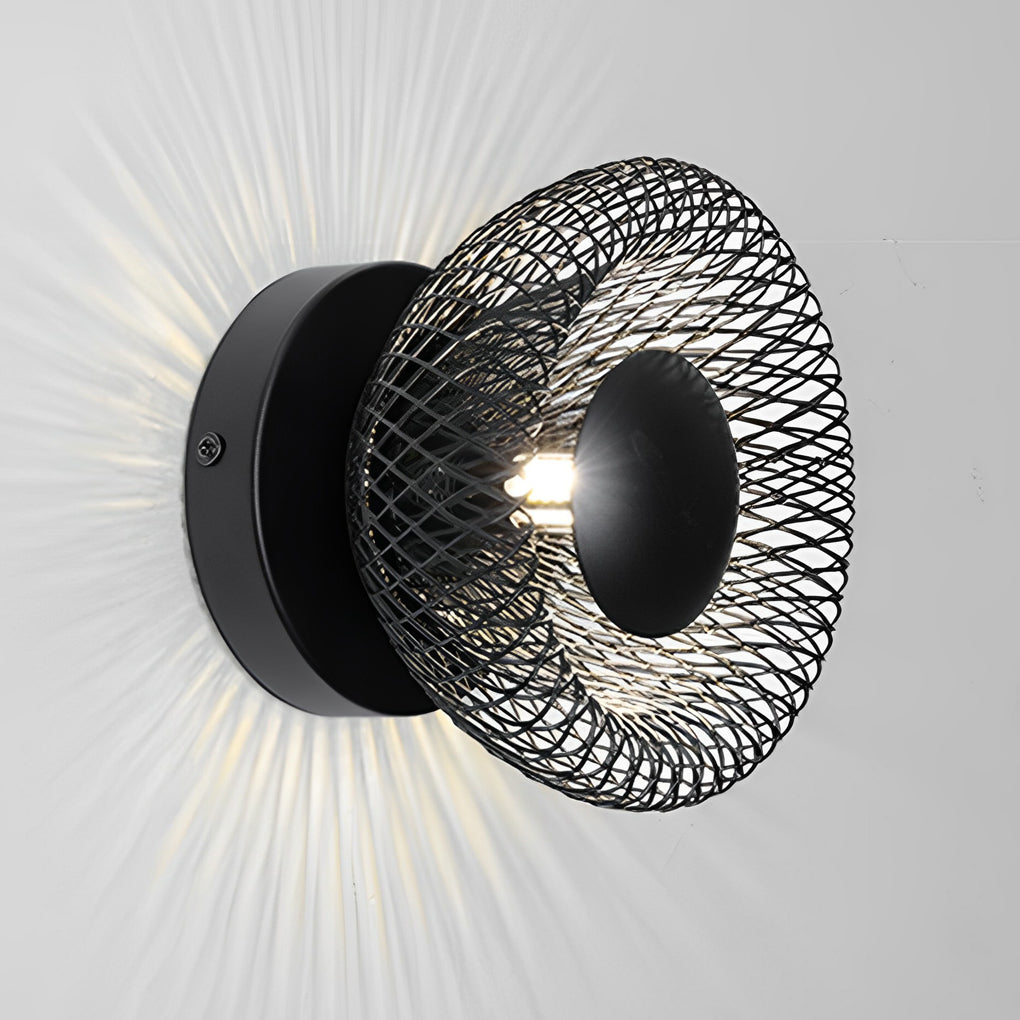 Circular Nest Grid Wall Sconce Ha078264