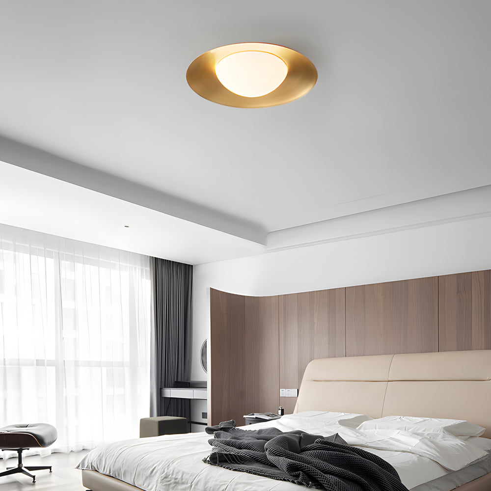 1 Light Round Led Flush Mount Ceiling Light