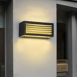 Rectangle Waterproof Led Black Modern Outdoor Wall Sconces Lighting