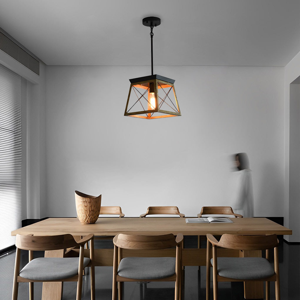 Geometric Industrial Style Ceiling Light Ha083302