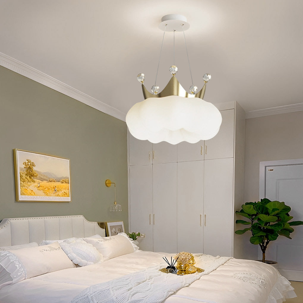 Clouds Crystal Crowns Led Pendant Light Ha083105