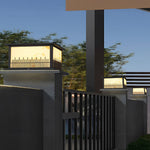 Square Solar Fence Post Lights Ha085236