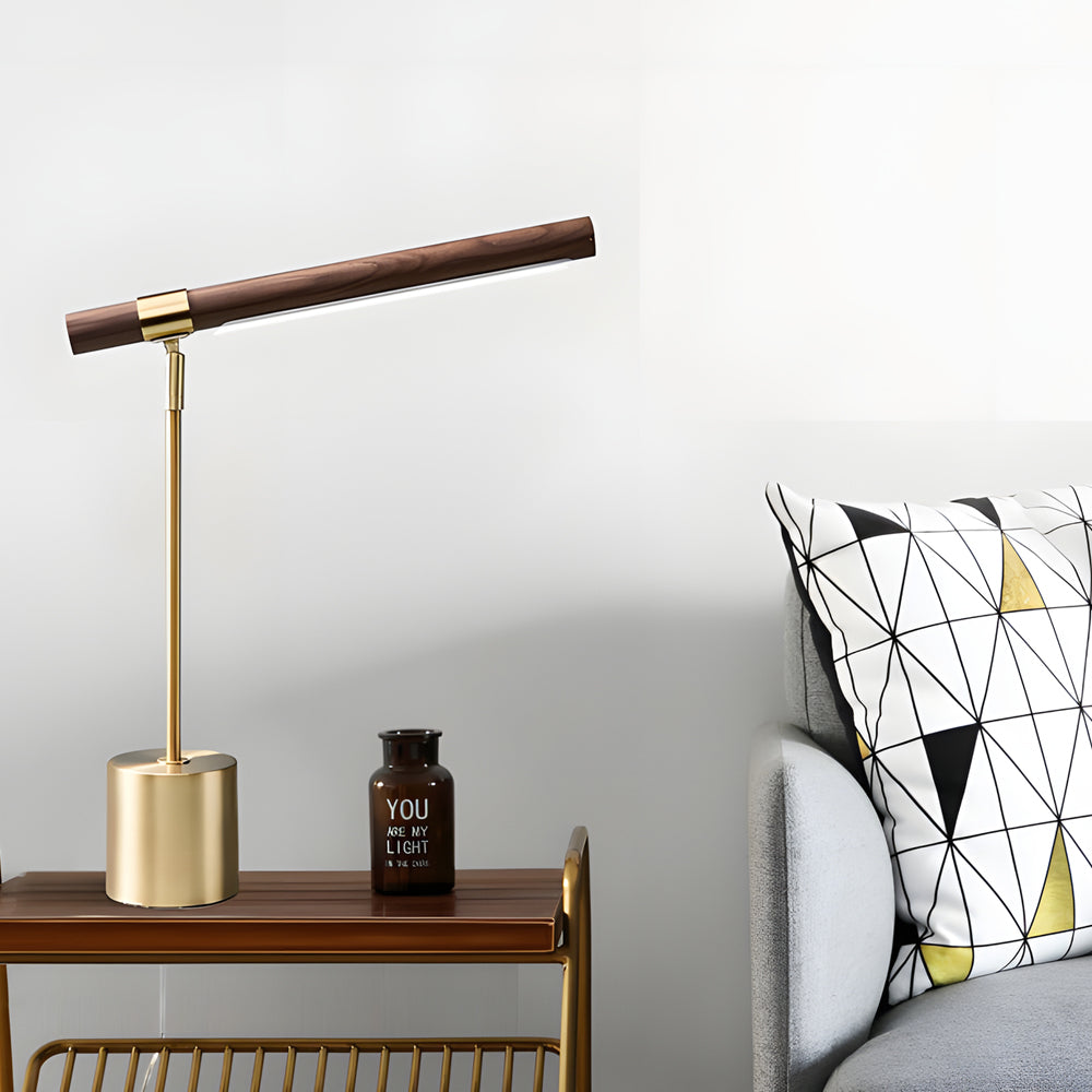 Products Linear Wood Dimmable Led Desk Lamp