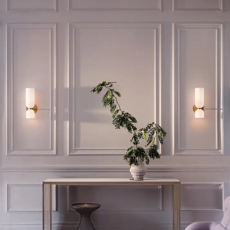 Double Head Glass Wall Light