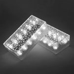 2Pcs Solar Led 10 Hours Max Brick Lights For Modern Outdoor Step Deck Ambiance Rectangular