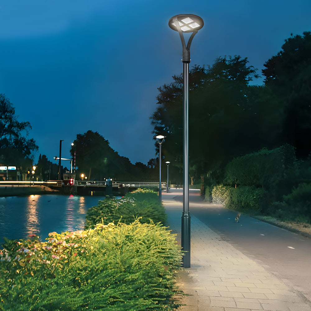 Round Waterproof Led Single Two Arm Post Top Light