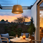 Ralph 1 Light Outdoor Pendant Light Led Suspension Lamp With Rattan Shade