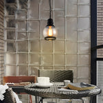 Lantern Shape Amber Pendant Light Ha078232