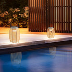 Portable Rattan Led Outdoor Lantern Ha083788