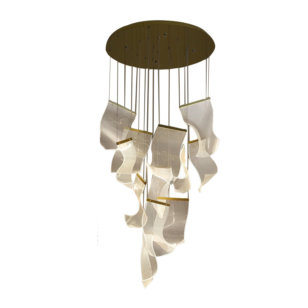 Irregular Curl Led Nordic Chandelier Ha084765