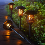 Waterproof Round Hollow Solar Lawn Light Li002451