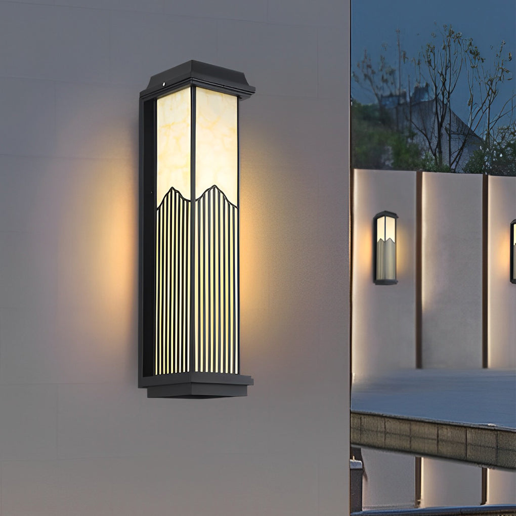 Solar Powered Outdoor Wall Lights With Remote Ha091049