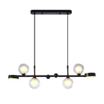 6 8 Light 3Step Dimming Glass Ball Led Long Dining Room Chandelier