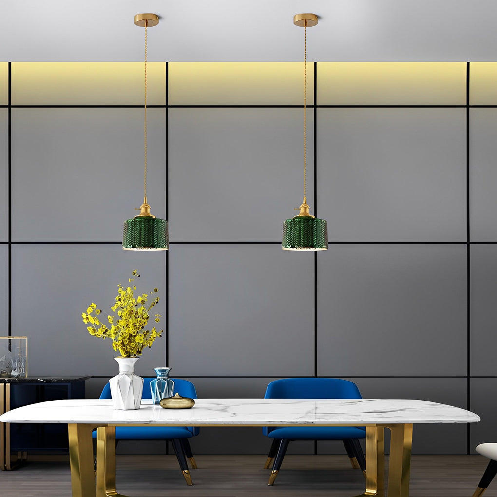 Green Retro Pendant Lights Ha077820