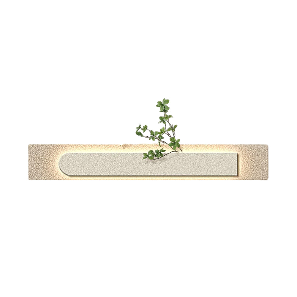 Rectangular Three Dimensional Sandstone Usb Remote Led Wall Lamp Painting