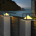Square Modern Solar Pillar Light Ha091137