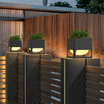 Square Outdoor Fence Post Light Ha093081
