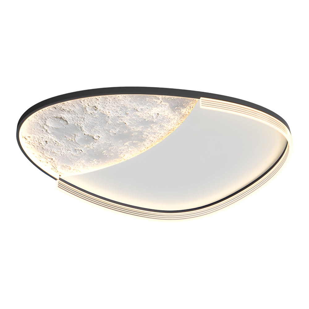 Geometric Simple Lunar Texture 3 Step Dimming Led Modern Ceiling Lamp