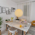 Large Paper Lantern Cage Chandelier