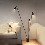 Classic Industrial Black Multi Head Led Floor Lamp